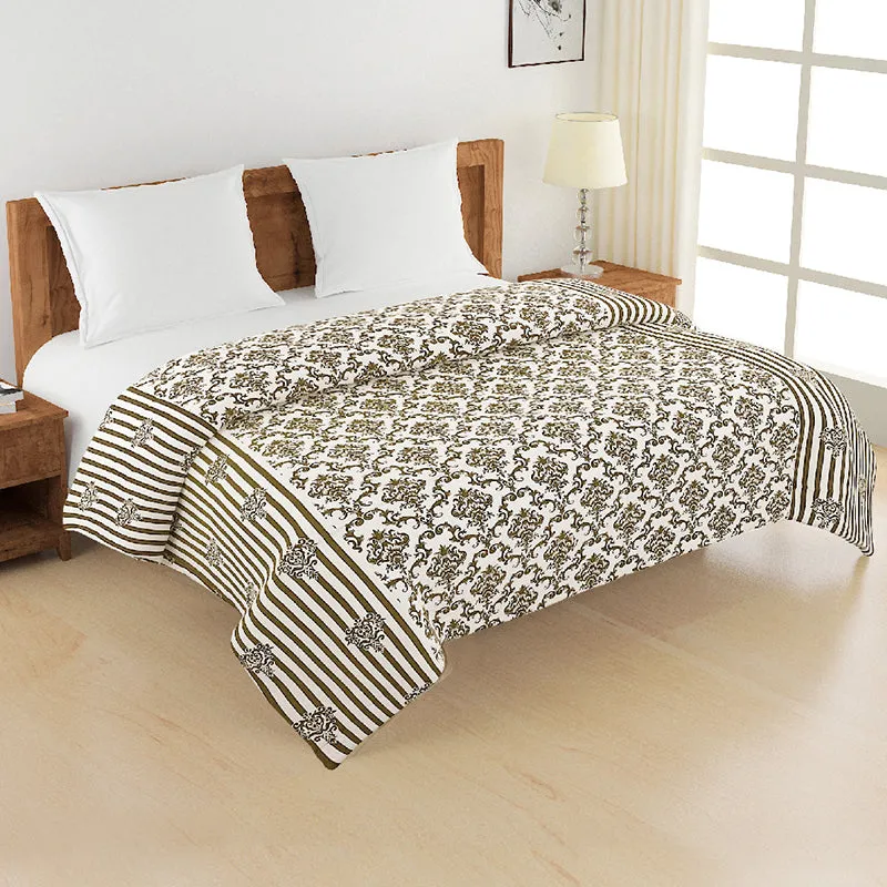 Swayam Peace Paradise Cotton Comforter - 150 GSM media 1