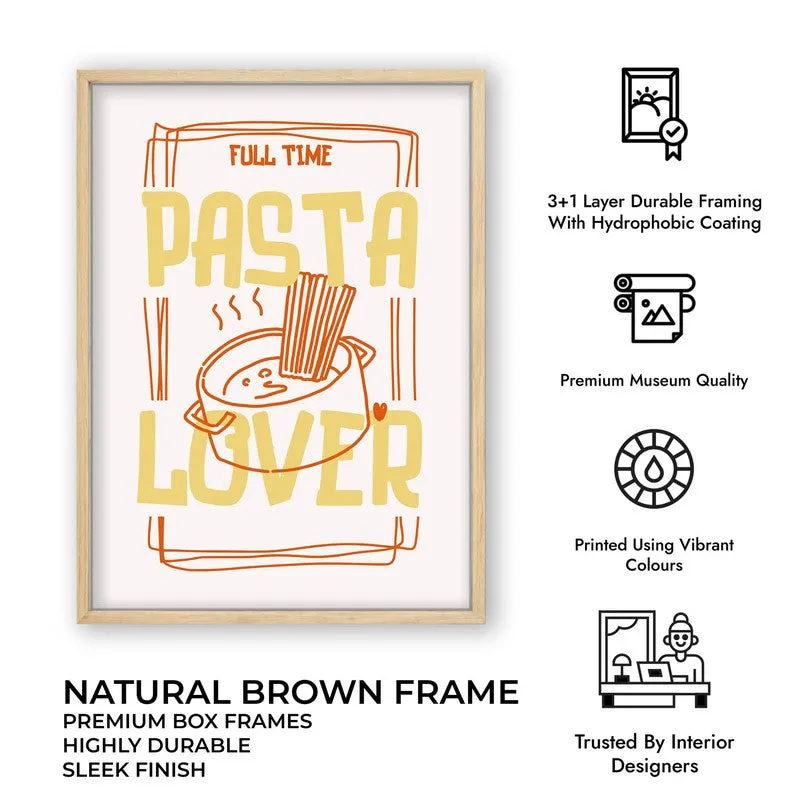 PastaLover Archival Canvas Wall Art - Brown media 12