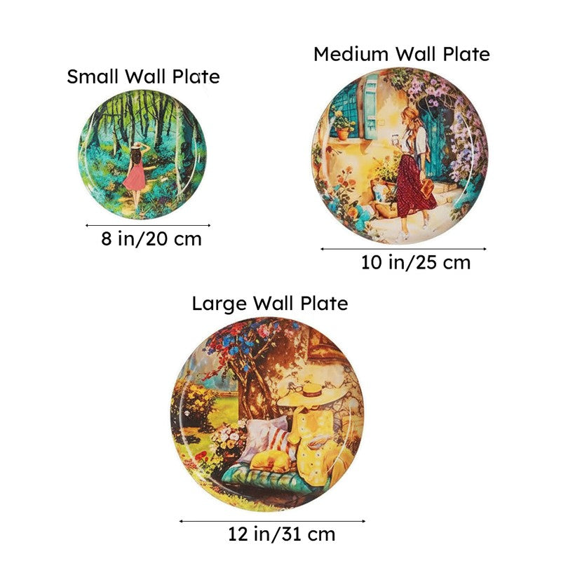 Hybern Printed Metal Wall Plate - Set Of Three media 8