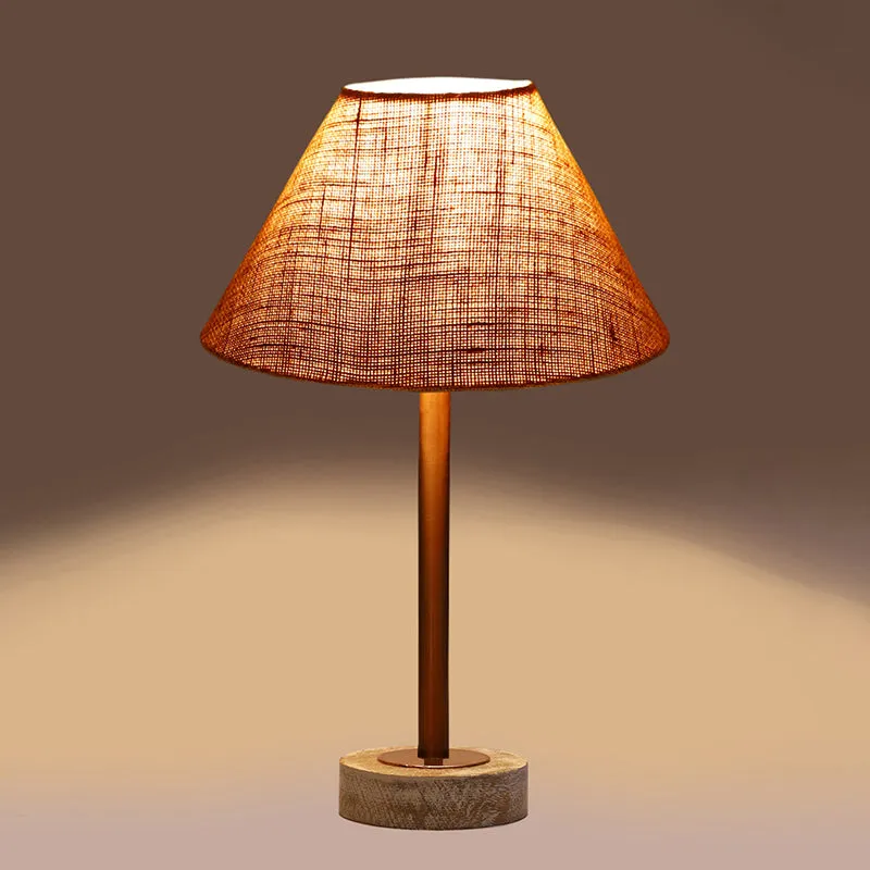 Sienna II Rodin Wooden Table Lamp - Beige,Copper,White media 6
