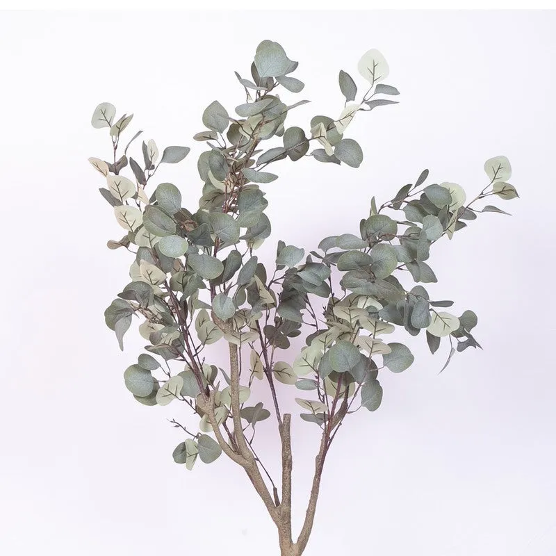 Lush Eucalyptus Artificial Plant With Black Plastic Pot media 5