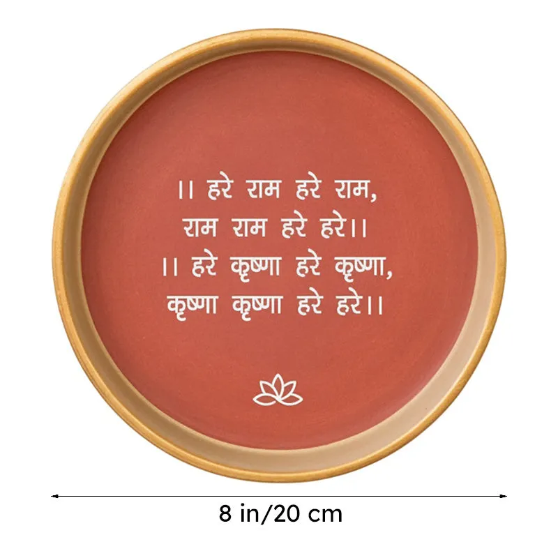 Spiritual Terracotta Wall Plate - Set Of Three media 9