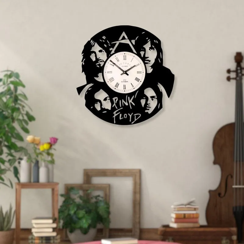 Cosmora Steel Analog Wall Clock - Black media 3