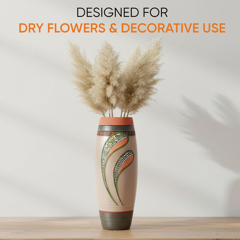 Rachany Handpainted Terracotta Vase media 3