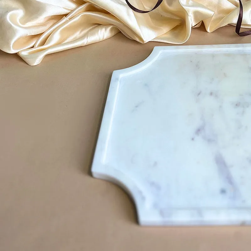 Marquina Octagon Marble Platter media 6
