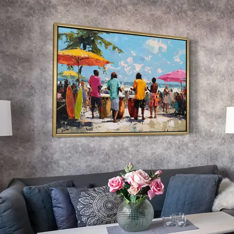 Coastal Melody Canvas Wall Painting With Frame media 6