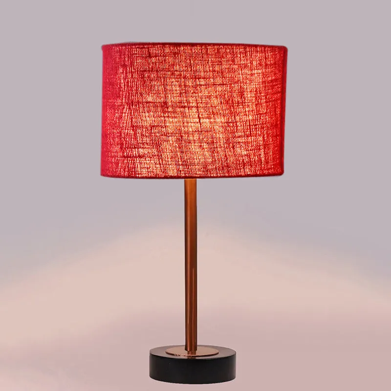 Sienna I Rodin Wooden Table Lamp - Maroon,Copper,Black media 5