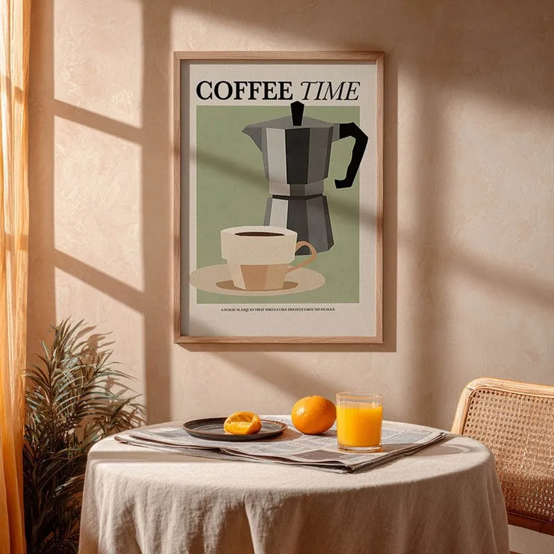 Coffee Bliss Archival Canvas Wall Art - Brown media 5