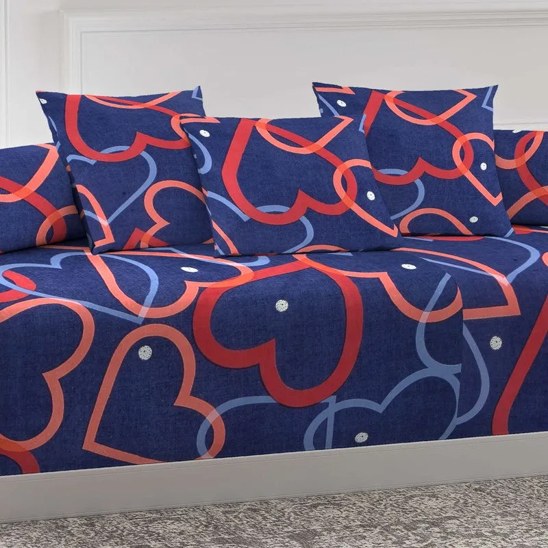Relique Printed Diwan Set - Six Piece Set media 4