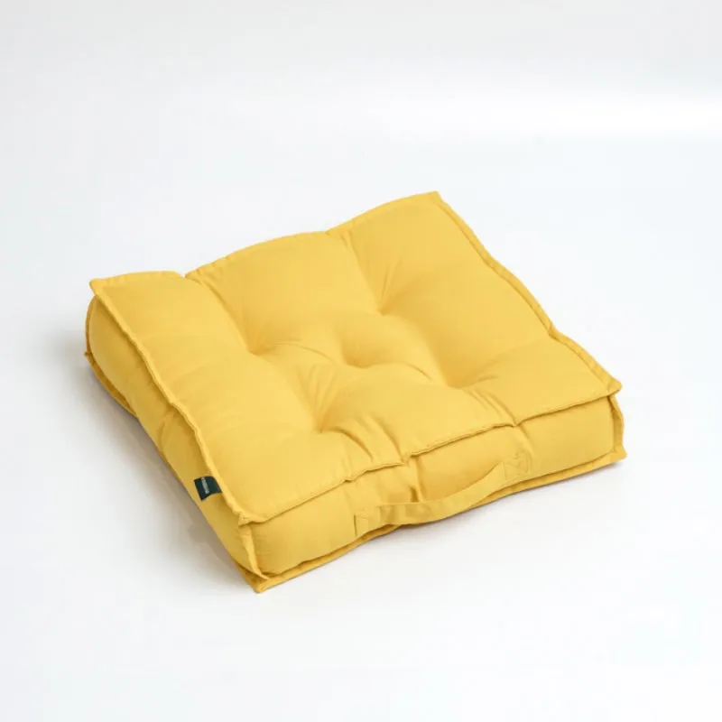 Tara Floor Cushion (Mustard Yellow) - Set Of Three media 5