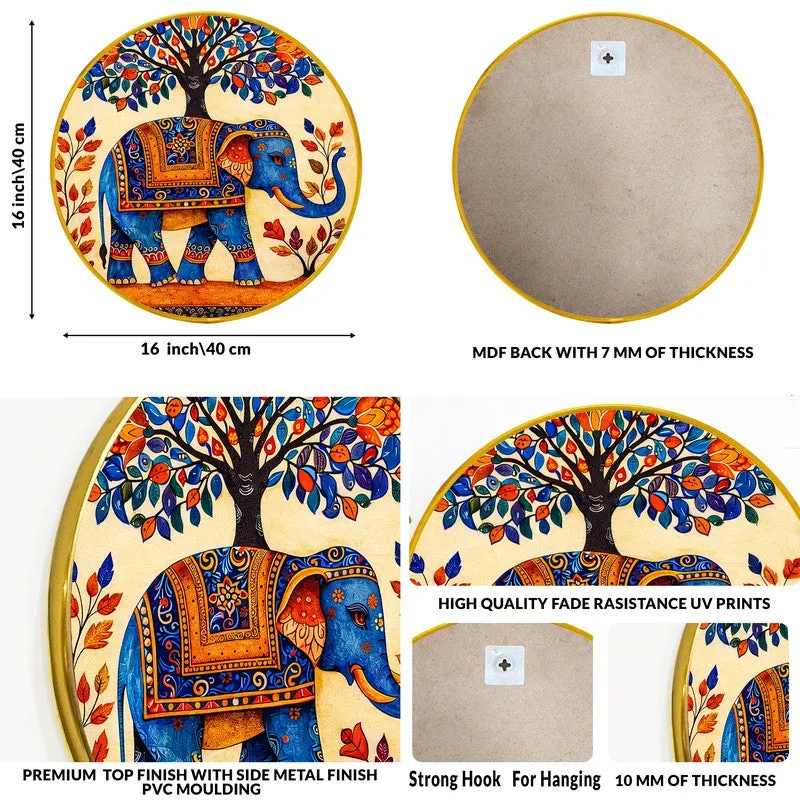 Vibrant Elephant Ethnic Paper Wall Art media 10