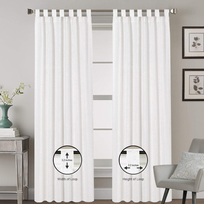 Esme Triple Pinch Pleat Short Width Curtain - White media 3