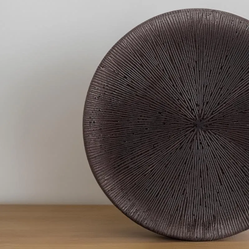 Rustic Brown Porcelain Plate media 3