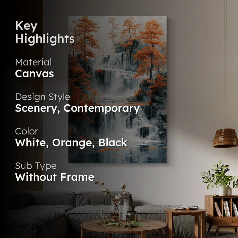 Autumn Cascades Canvas Wall Painting media 2