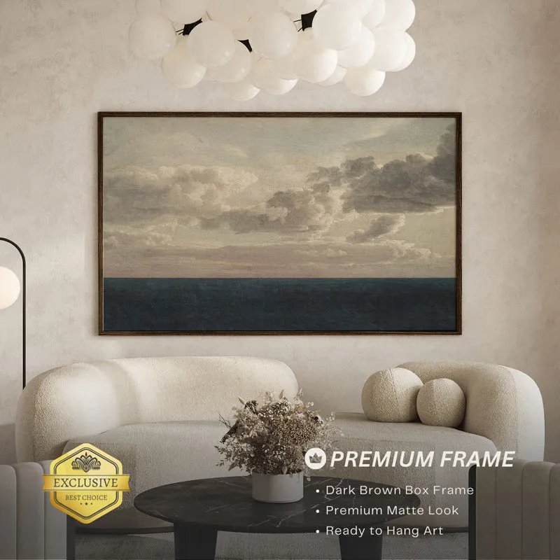 Calm Before Storm Wood Wall Art With Frame - Black media 3