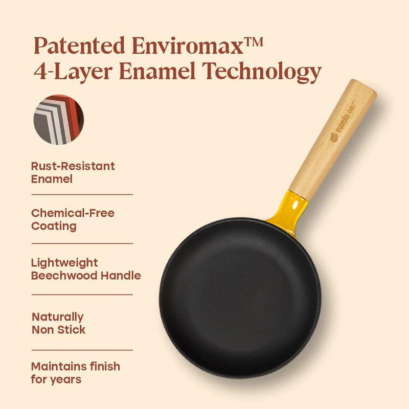 Cumin Co Enamel  Cast Iron Frying Pan - 500 mL media 6