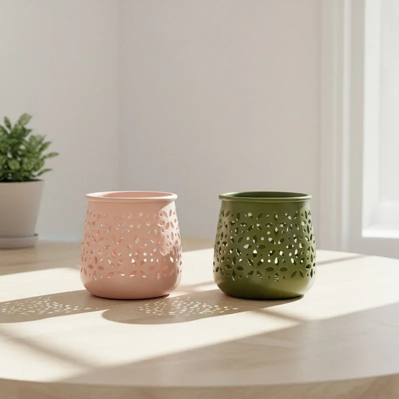 RegalHalo Tealight Holder - Set Of Two media 1