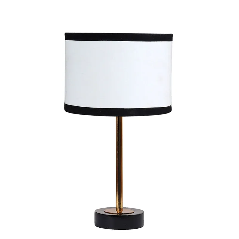 Cotin I Stripe Rodin Wooden Table Lamp - White,Gold,Black media 4