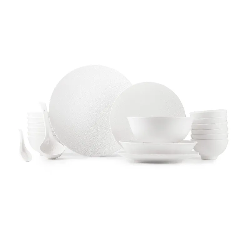 DineManor Porcelain Dinner Set - 35 Piece Set media 3