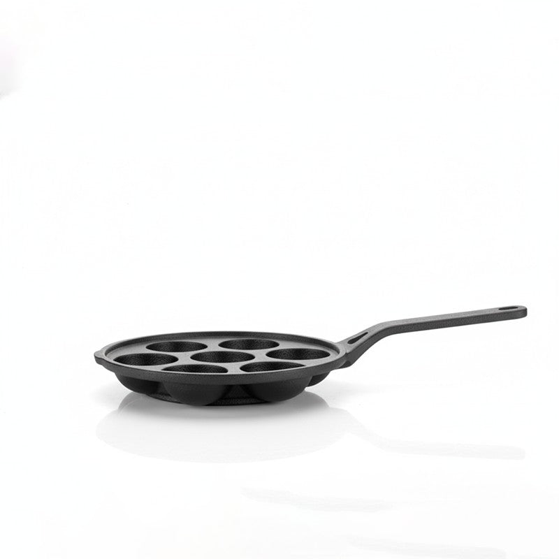 Gripappe Long Handle Cast Iron Paniyaram Pan media 4