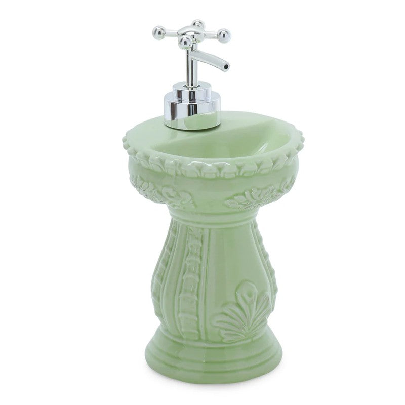 Antique Basin Soap Dispenser - Green media 5