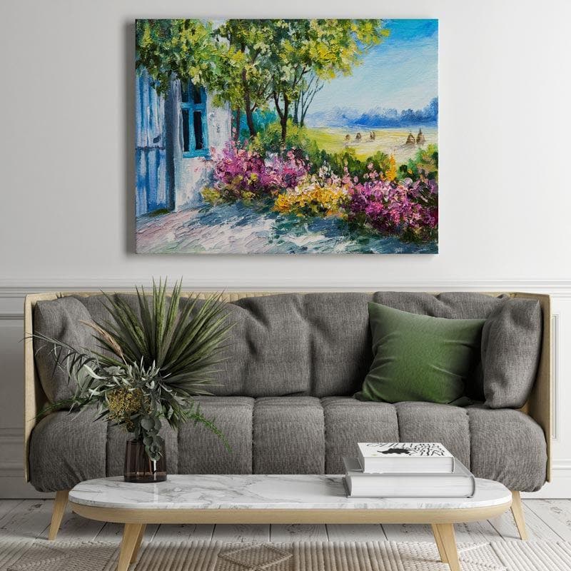 Garden Near The House Canvas Wall Painting media 3
