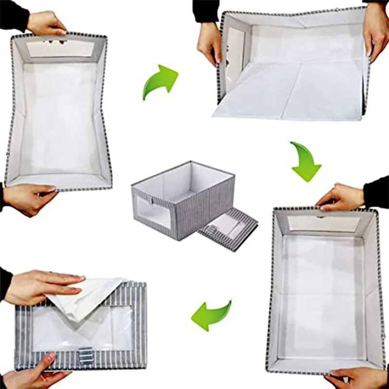 Morgan Foldable Cloth Organizer - Set Of Two media 4