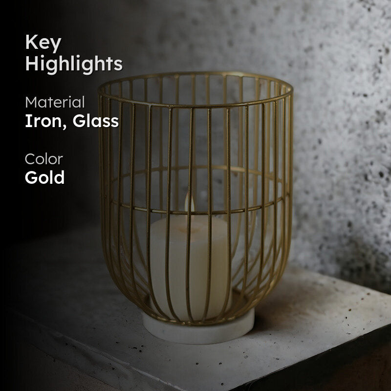 Foile Cage Candle Holder media 2