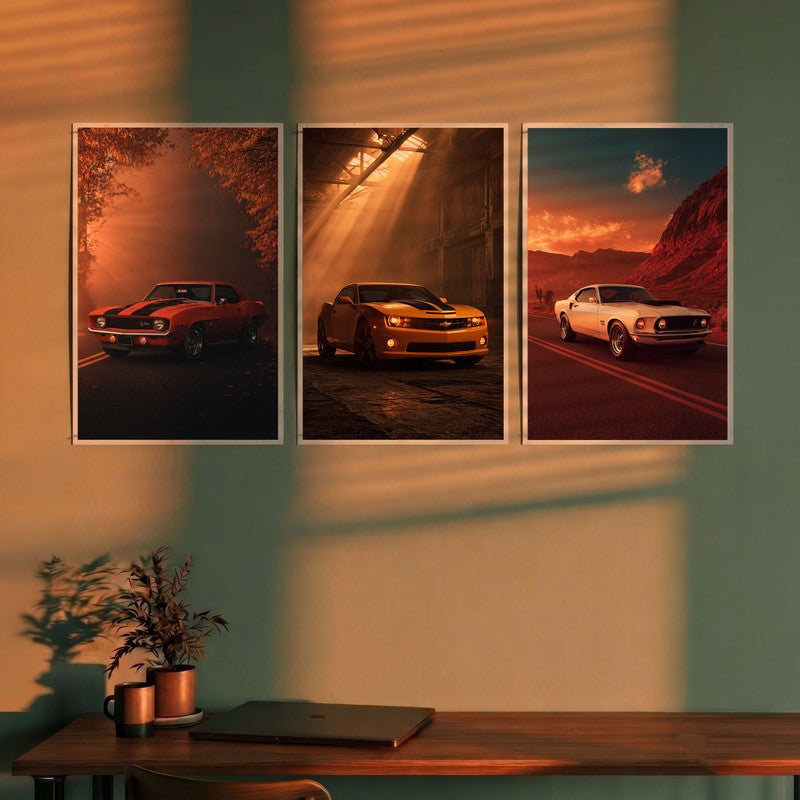 Motion Drive Cars Polymer Wall Poster