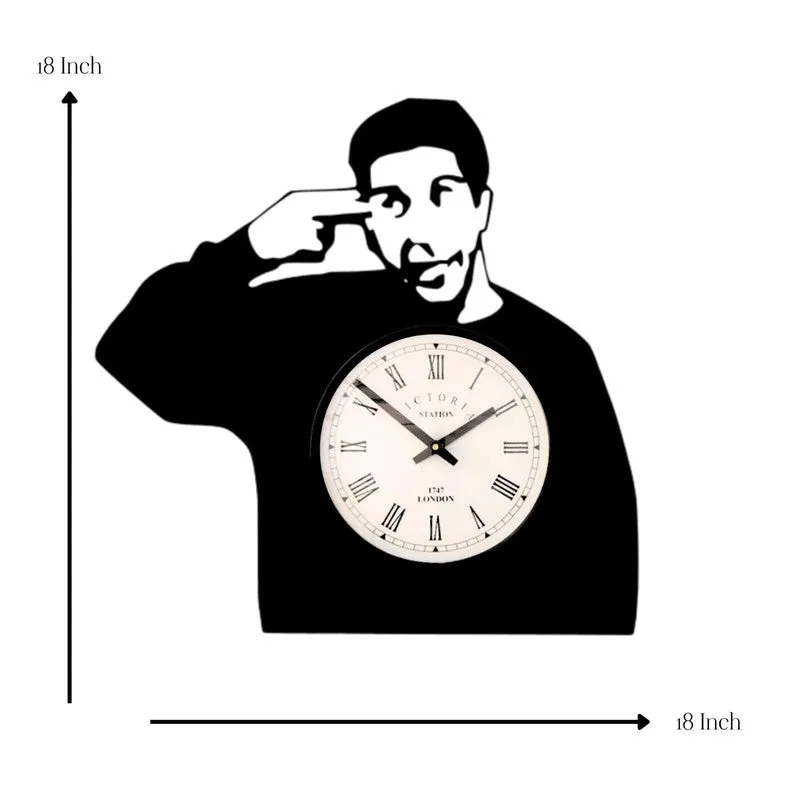 Attitude Steel Analog Wall Clock - Black media 7