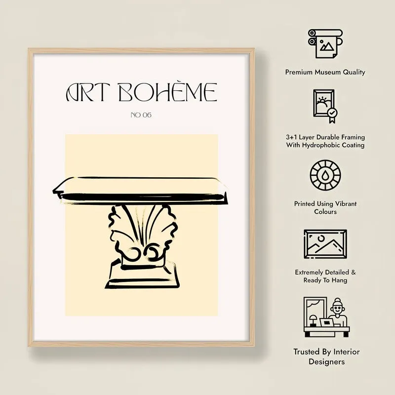 Modern Relic Canvas Wall Painting With Brown Frame media 10