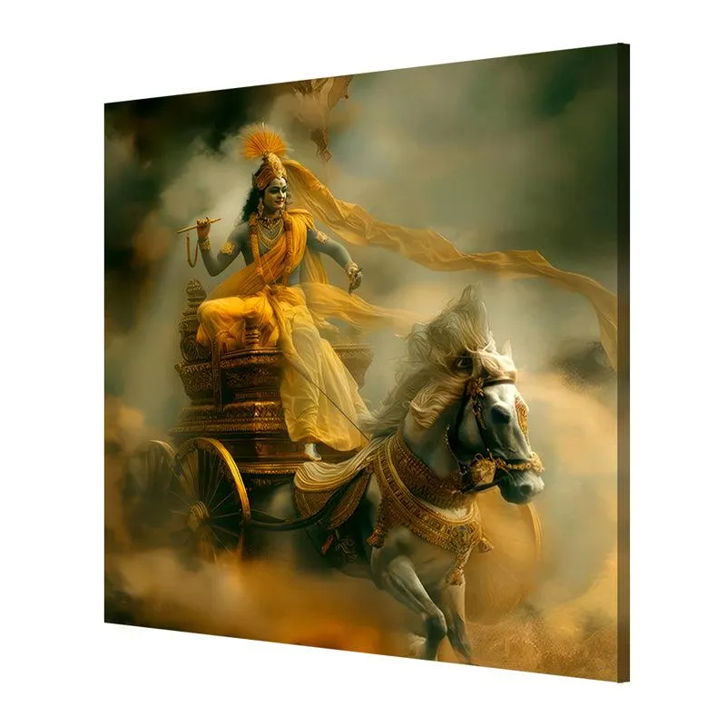 Krishna Ratha Wall Painting media 5