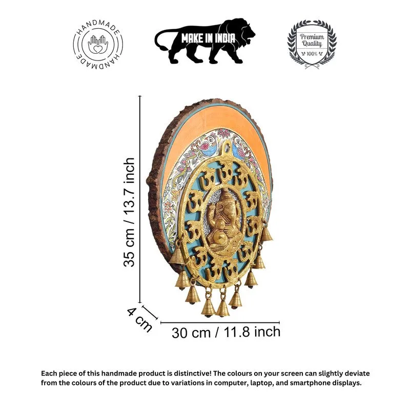 Ganesh Ji Round Mango Wood Wall Accent media 7