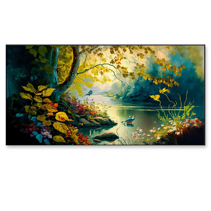 Lone Lamina Canvas Wall Painting media 4