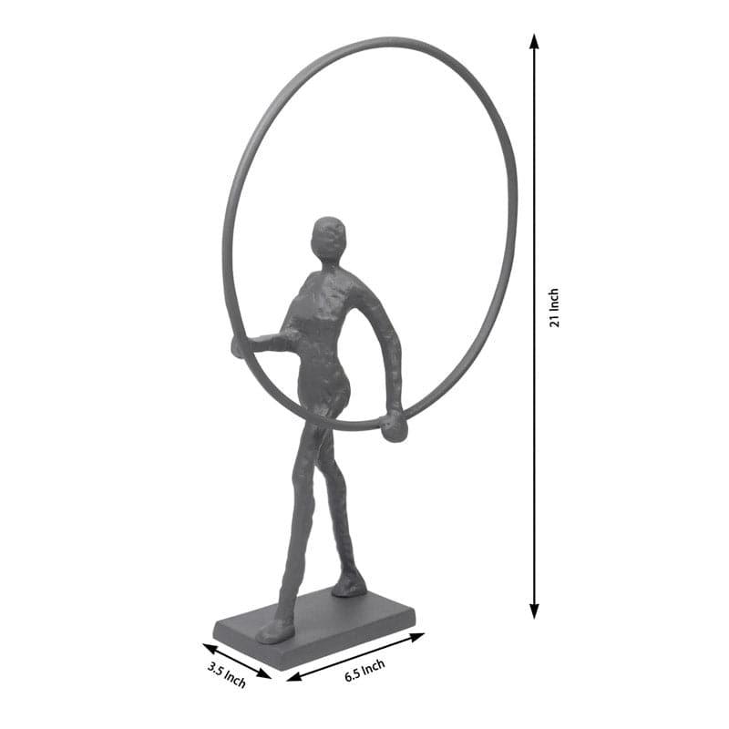 Hoop Struck Showpiece - Grey media 3