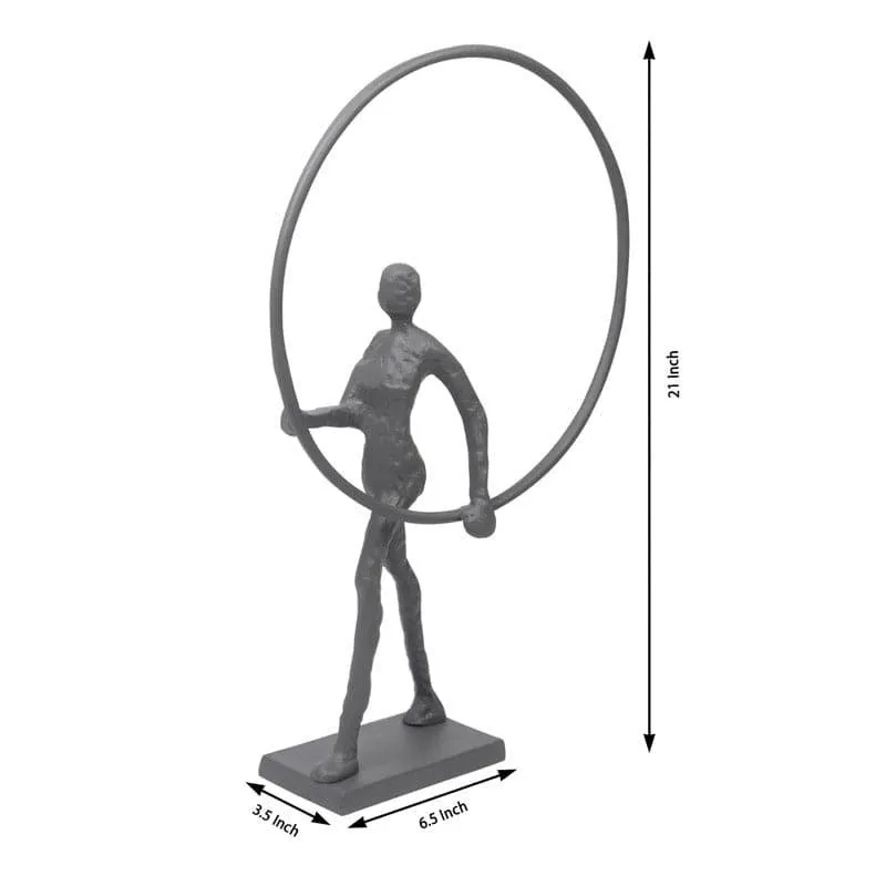 Hoop Struck Showpiece - Grey media 3
