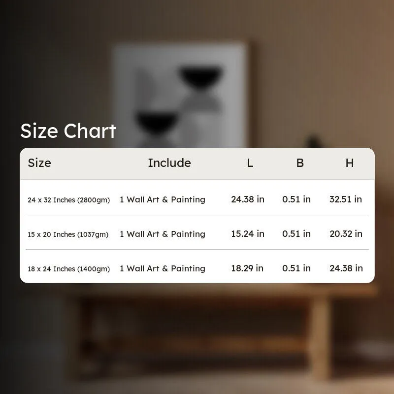 Charcoal Echoes Framed Canvas Archival Canvas Wall Painting - Natural Brown Frame media 8