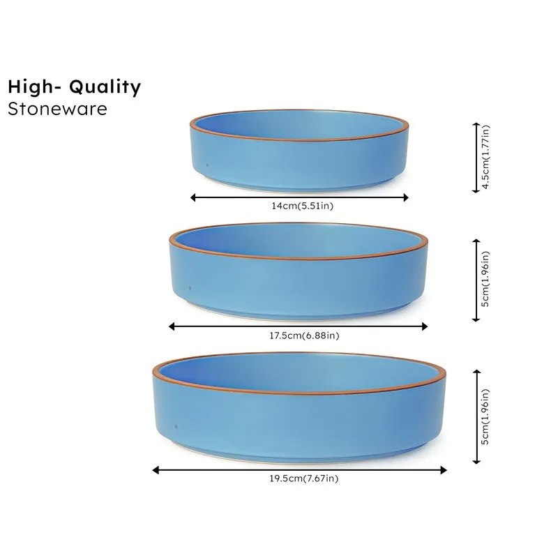 Savro Ceramic Salad Bowl (700 mL,500 mL,350 mL) - Set Of Three media 7