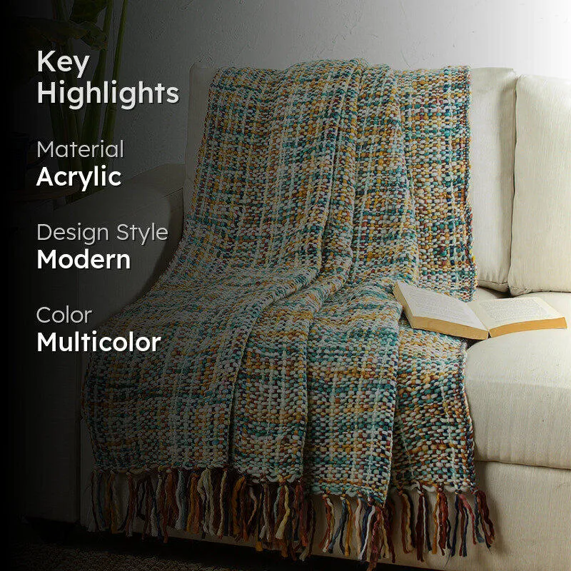 Vibrato Acrylic Throw - Blue media 2