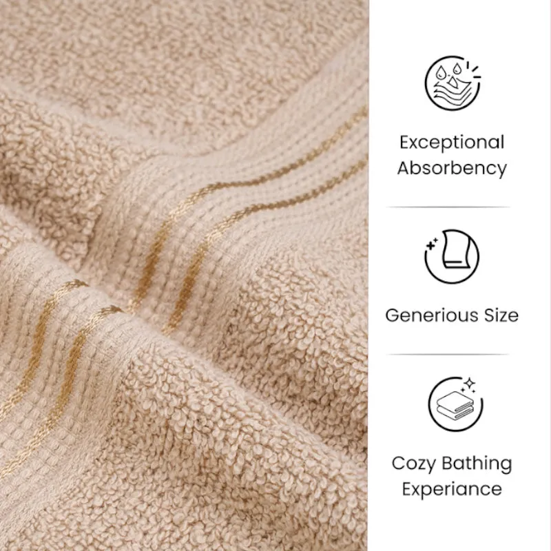 Micro Cotton LuxeDry Solid Bath Towel - Brown media 7