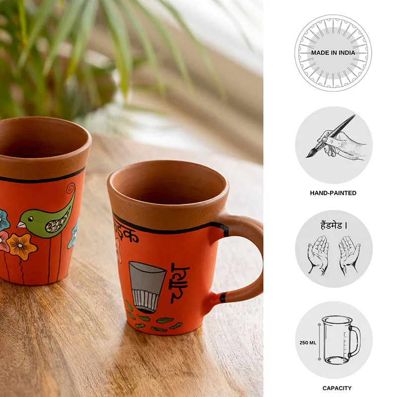 Bhoomi Terracotta Tea Cup (250 mL Each) - Set of Two media 6