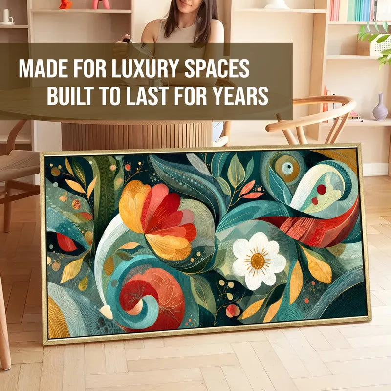 Botanical Whisper Canvas Wall Painting With Frame media 5