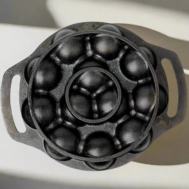 Appetta Cast Iron Paniyaram Pan - 25 CM media 4
