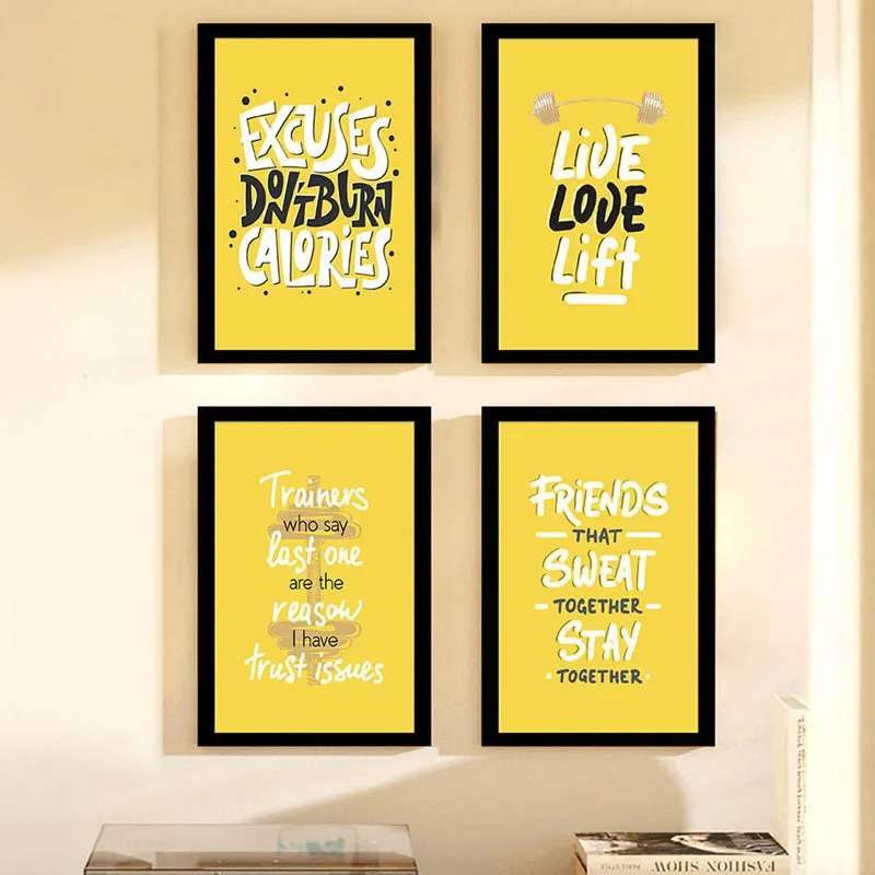 No Excuse Wall Art - Set Of Six media 1