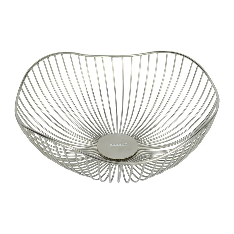 Ruflo Iron Fruit Basket - Silver media 4