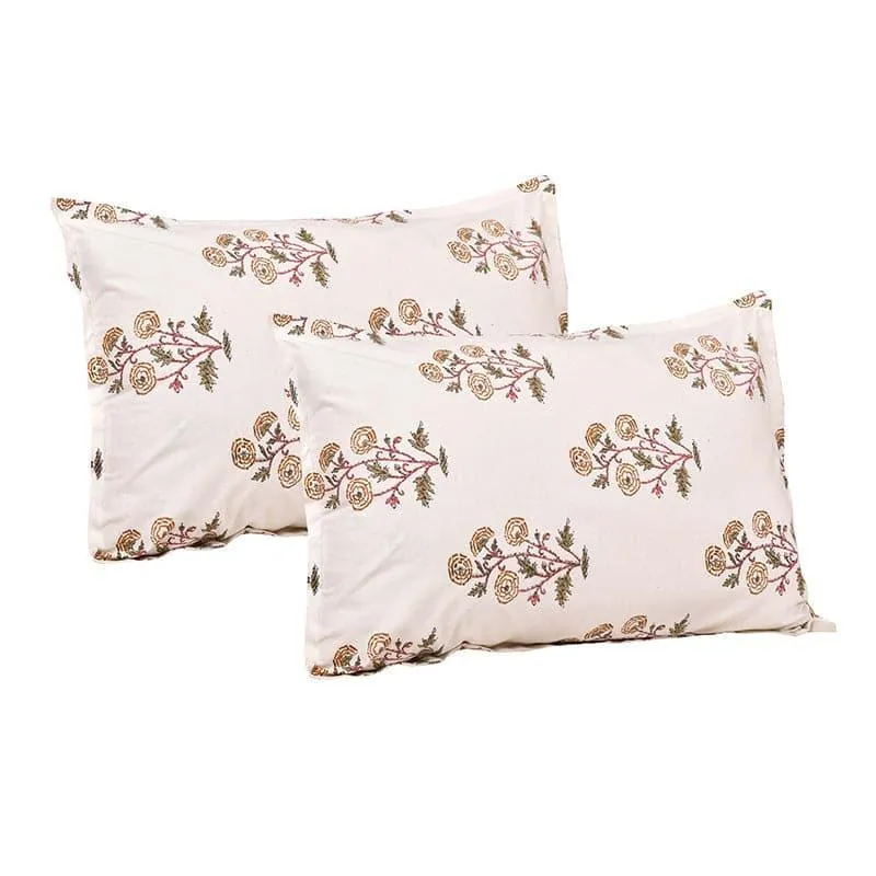 Tamiksha Printed Cotton Bedsheet (Yellow) - 160 TC media 4
