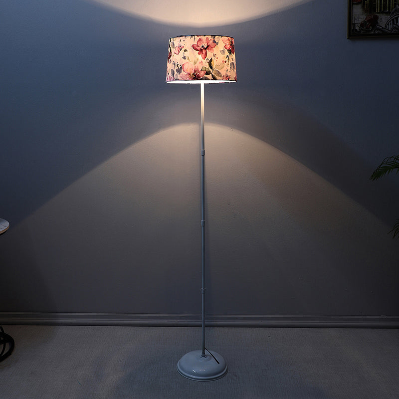 Lumikko Printed Metal Floor Lamp - White