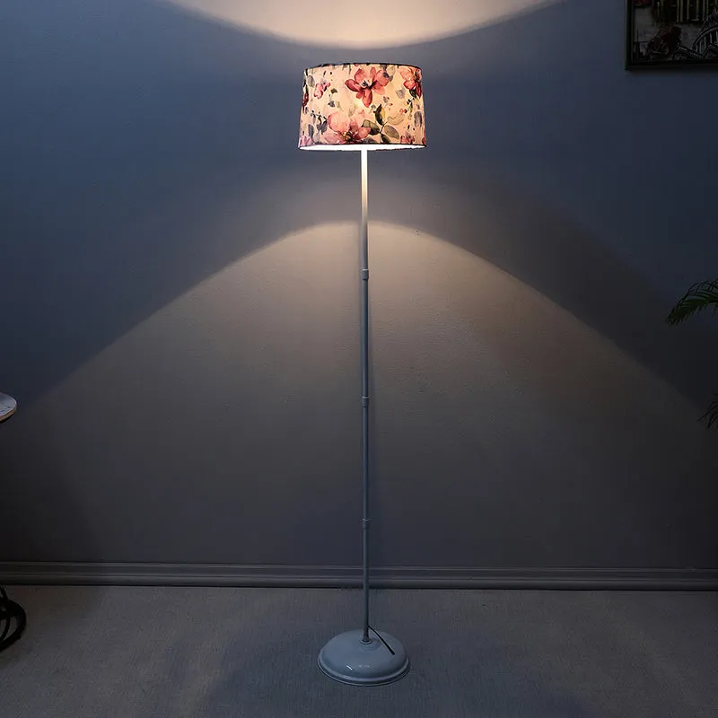 Lumikko Printed Metal Floor Lamp - White media 1