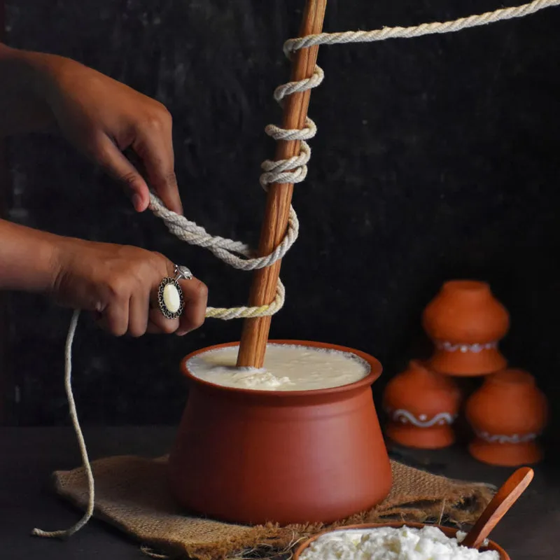 Matki Terracotta Handi With Lid - 3500 mL media 6