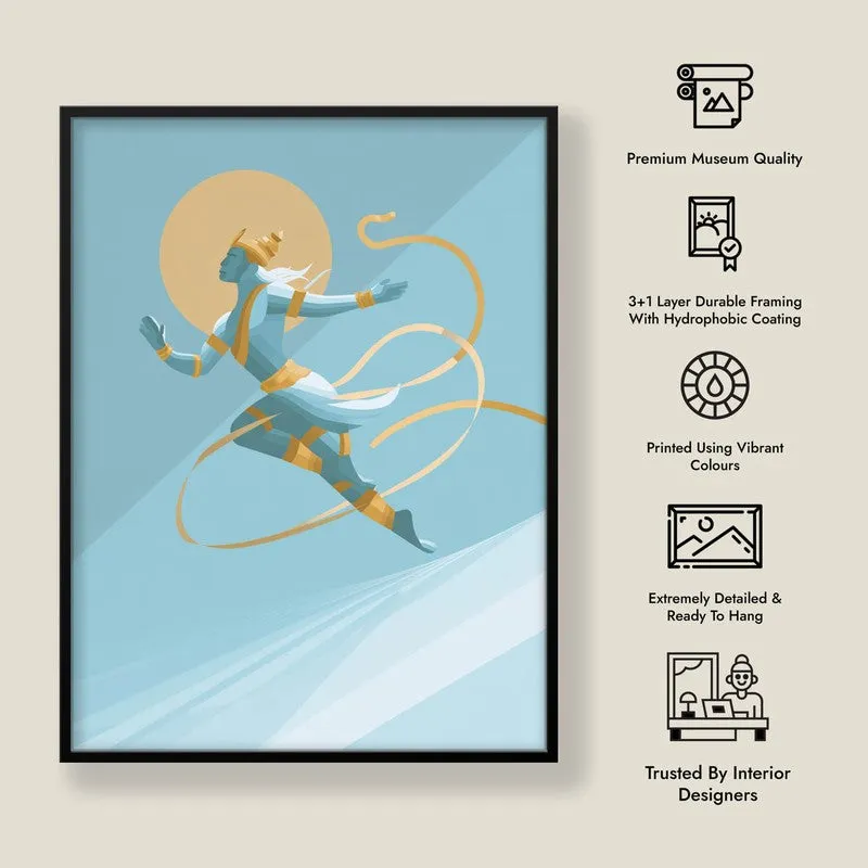 Powerful Sri Hanuman Archival Paper Wall Art media 8